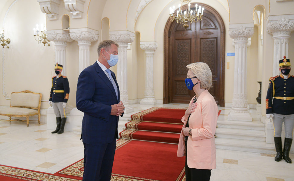 Şefa Comisiei Europene, primită la Palatul Cotroceni