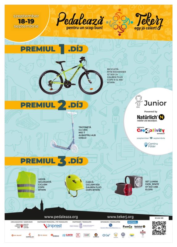 Bicicliștii pedalează pentru un scop bun, weekendul acesta, la Târgu Mureș