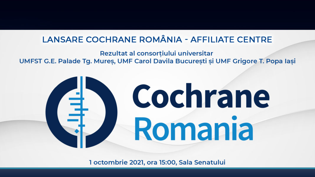 La UMFST se lansează Centrul afiliat Cochrane România La UMFST se lansează Centrul afiliat Cochrane România