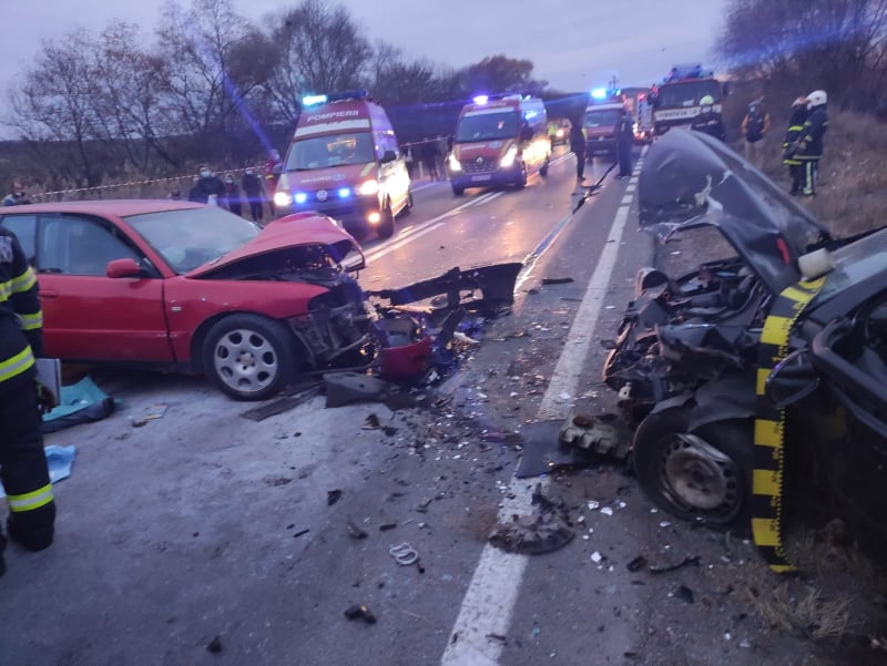 Accident rutier pe E 60