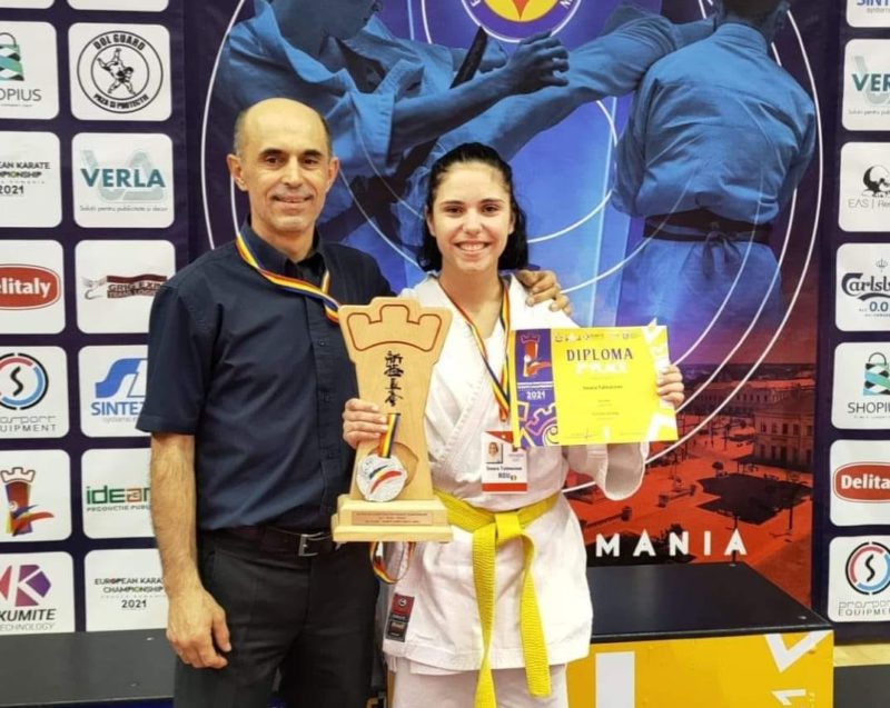 Karateka Smara Tălmăcean, argint la Europene