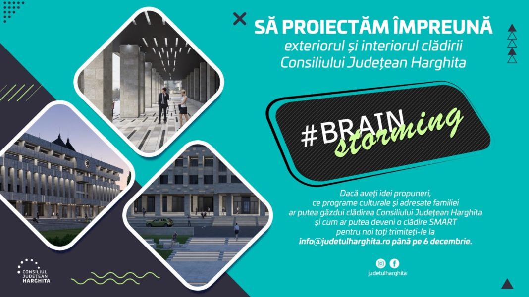 Consiliul Judeţean Harghita lansează un apel către cetăţeni pentru a veni cu propuneri de modernizare a clădirii instituţiei