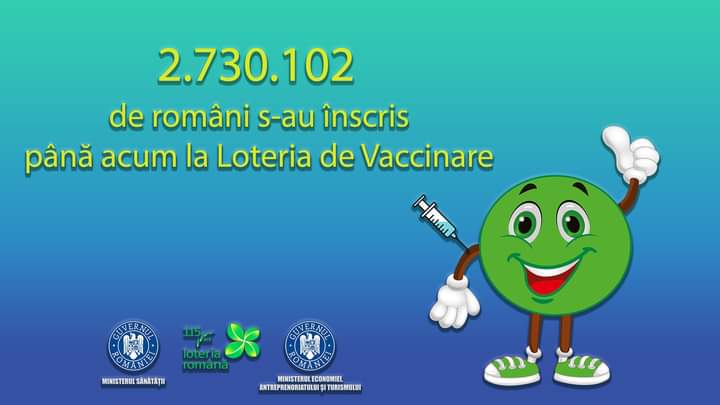 O nouă extragere săptămânală la Loteria de Vaccinare