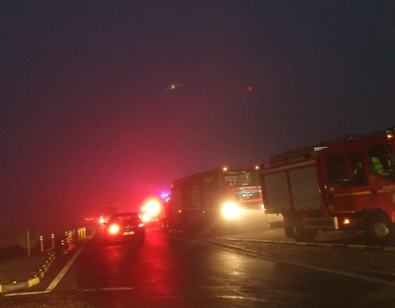 Circulație îngreunată pe DN 11, în județul Covasna, din cauza unui accident