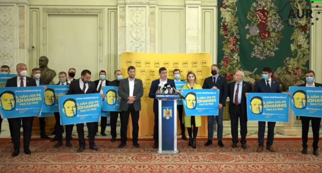 AUR a început strângerea de semnături pentru suspendarea preşedintelui Klaus Iohannis