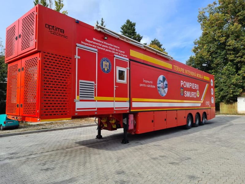 Unitatea mobilă de ATI de la Târgu Mureș va deveni operațională în această săptămână