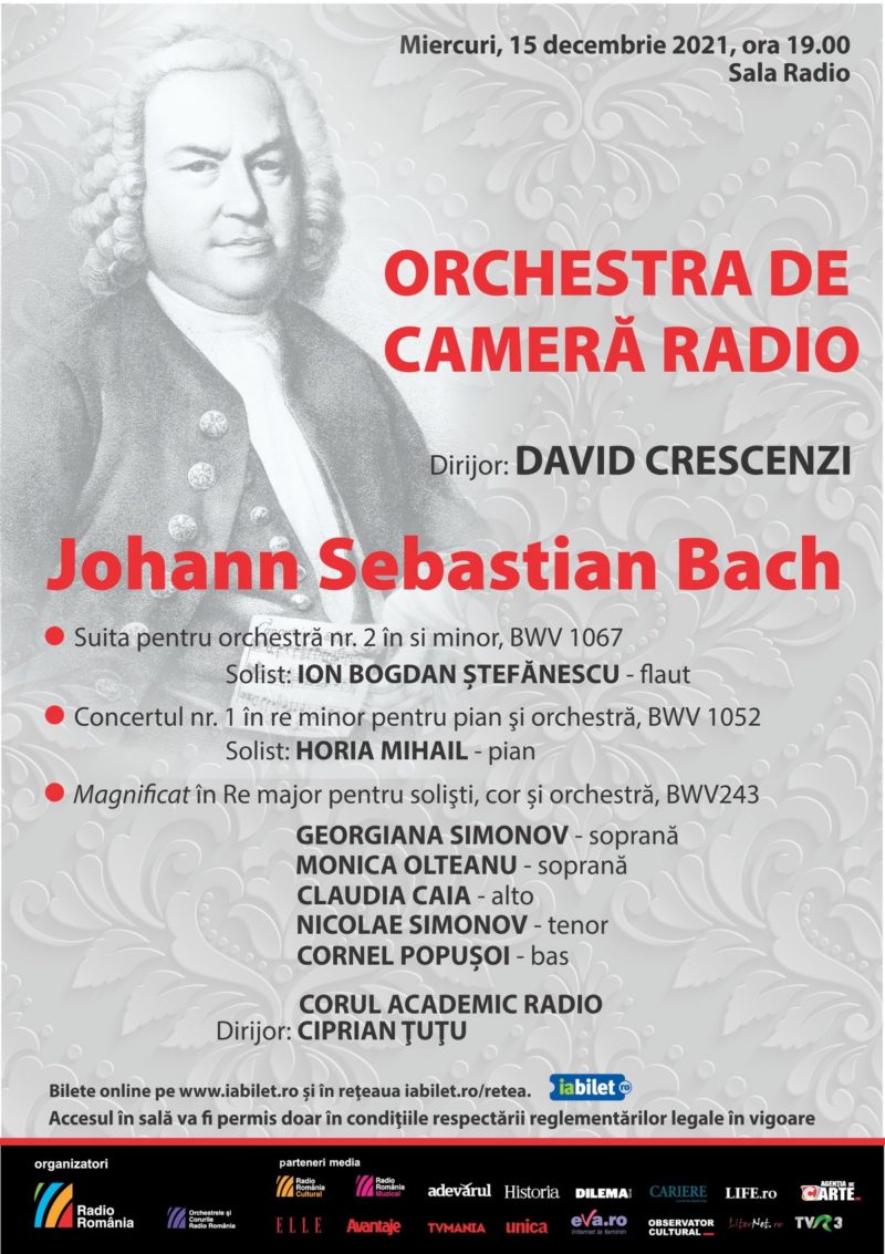 Concert 100% Bach la Sala Radio