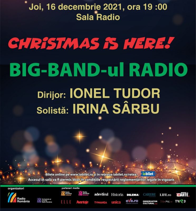 Concert de Crăciun cu Irina Sârbu și Big Band-ul Radio