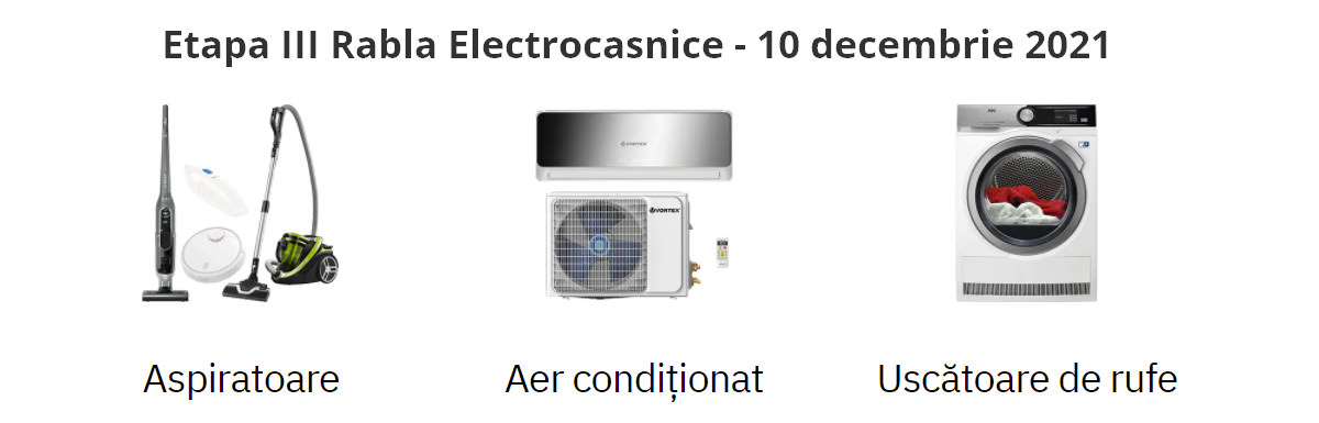 A treia etapă de selectare a voucherelor în cadrul programului ‘Rabla pentru electrocasnice’ a durat un minut