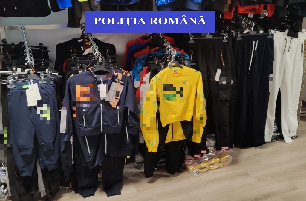 Sute de produse contrafăcute, confiscate de polițiștii mureșeni