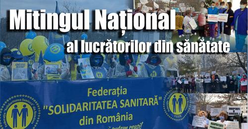 Proteste ale sindicaliștilor de la Solidaritatea sanitară