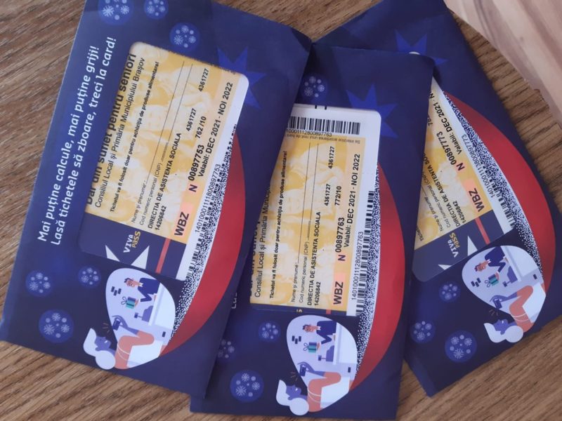 Tichetele sociale „Dar din suflet pentru seniori” mai pot fi ridicate până în 31 decembrie