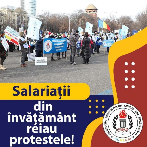 Salariaţii din învăţământ vor intra în grevă de avertisment