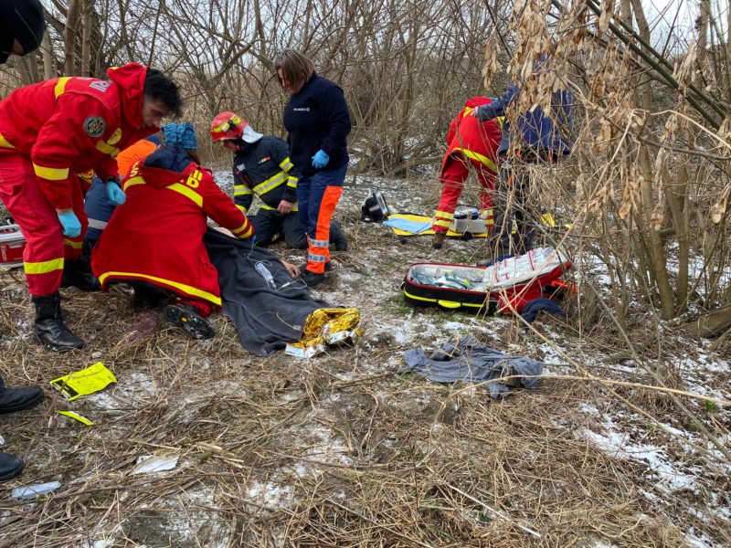 Persoană căzută în râul Mureș, în zona localității Gheja