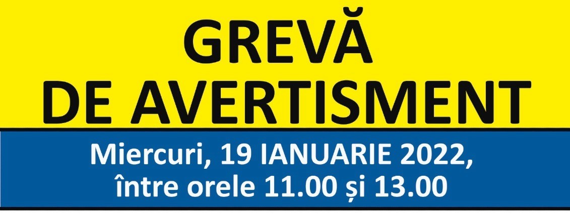 Sindicatele din învăţământ declanşează, mâine, o grevă de avertisment de două ore