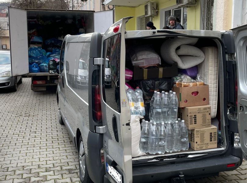 Al treilea transport cu ajutoare a plecat duminică de la Liga studenților UMFST spre Sighet