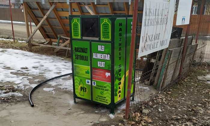 Harghita: Primăria Gheorgheni amplasează în municipiu containere pentru colectarea uleiului uzat