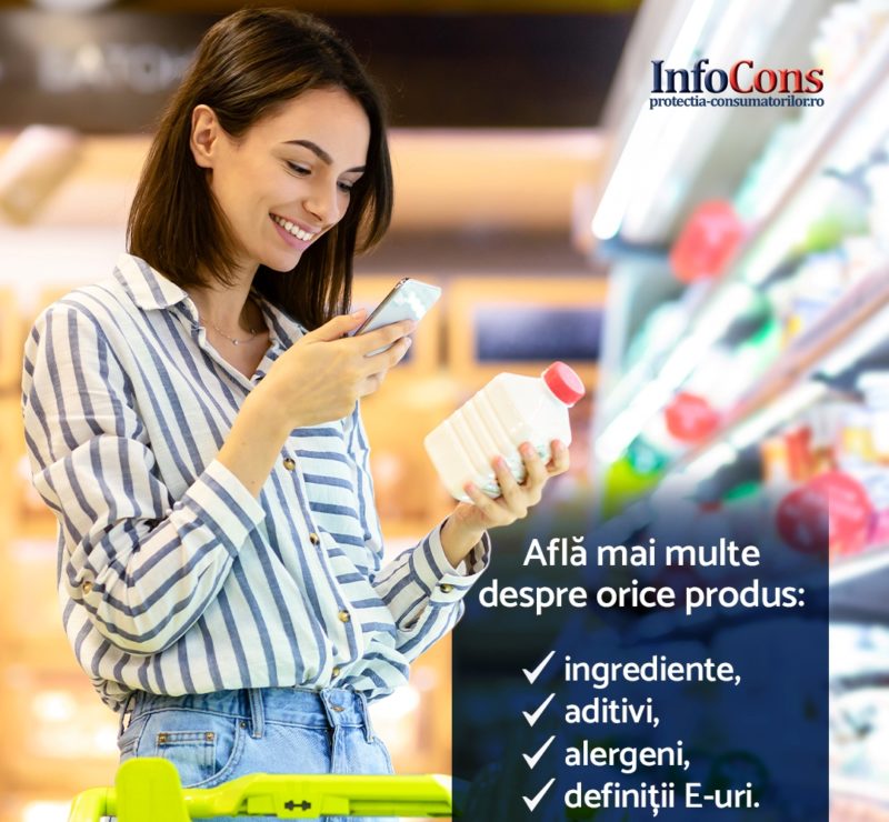 InfoCons a lansat o aplicație care scanează produsele alimentare