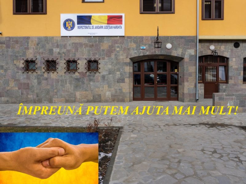 Jandarmii harghiteni, la datorie și în campaniile de întrajutorare