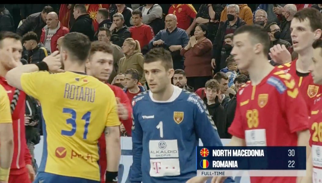 Handbaliștii tricolori, bătuți măr la Skopje