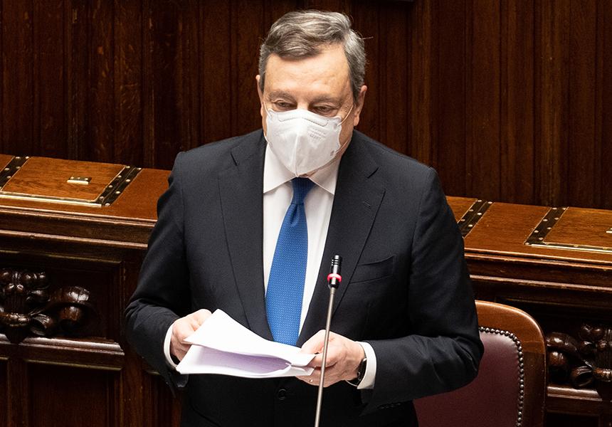 Premierul italian Draghi condamnă „aroganţa” Rusiei şi doreşte ca Ucraina să intre în UE