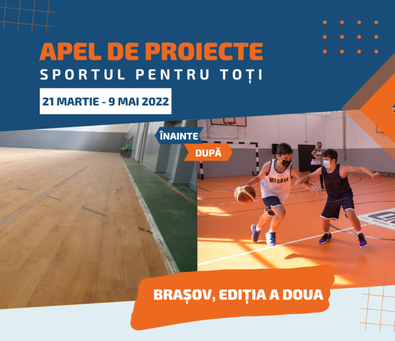 50.000 de euro finanțare pentru educație prin sport la Brașov