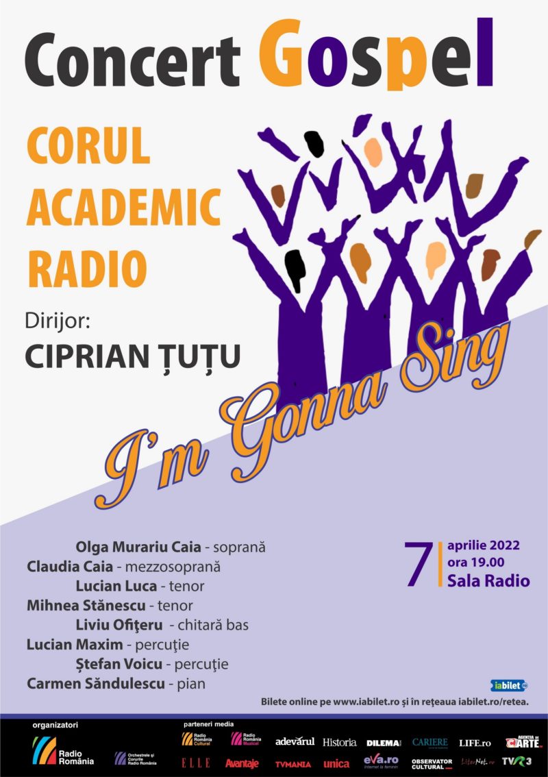 I’m Gonna Sing – concert de gospel la Sala Radio