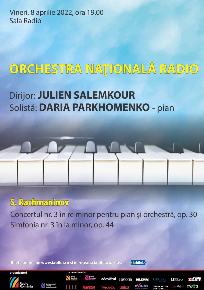 Daria Parkhomenko, câștigătoare a concursului internațional George Enescu, concertează la Sala Radio