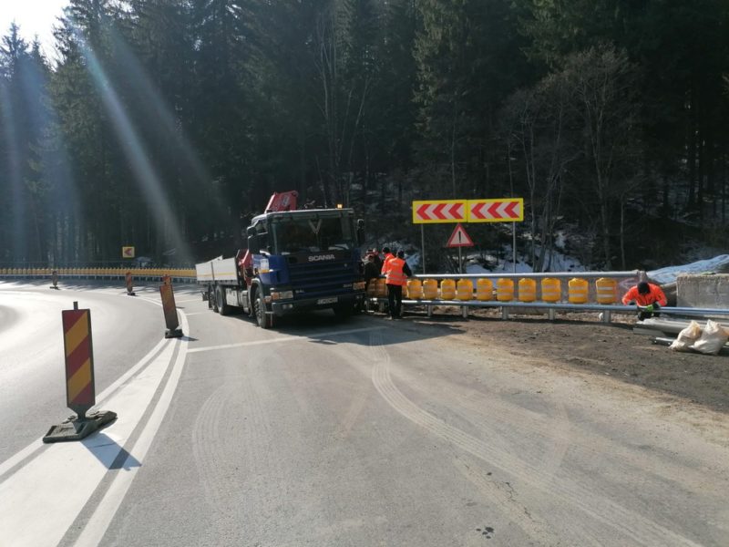 Porțiunea din DN 1, dintre Predeal și Timișul de Sus, a devenit mai sigură pentru șoferi