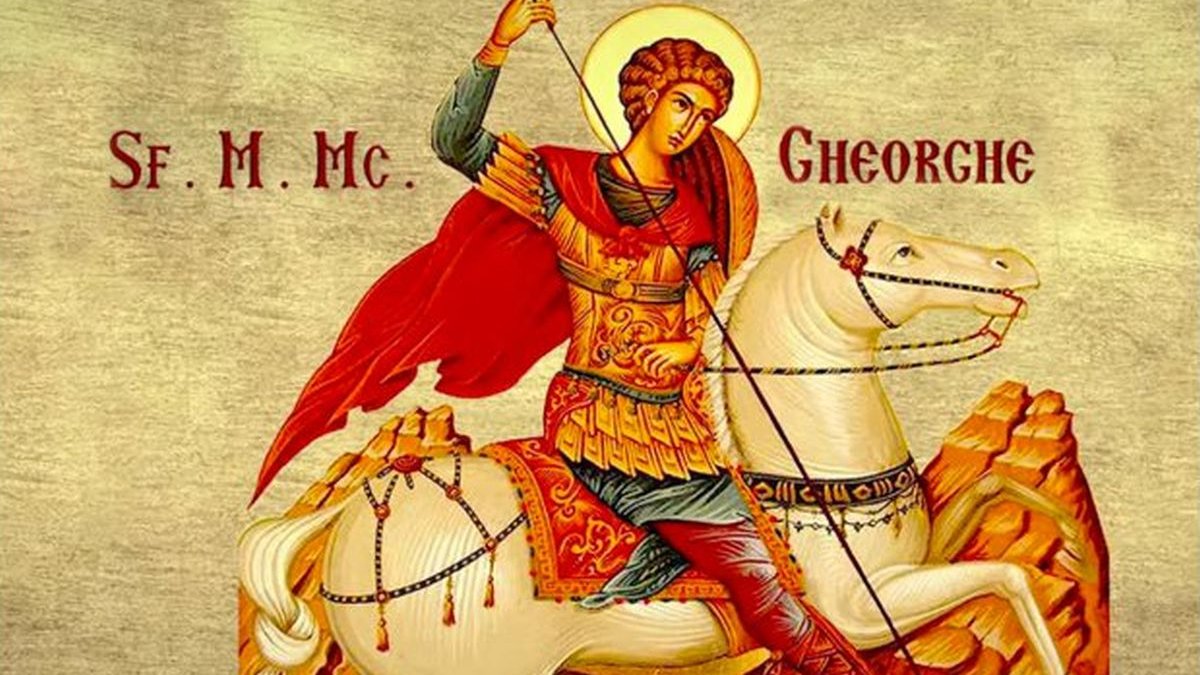 Sfântul Mare Mucenic Gheorghe, pomenit în mod obişnuit în ziua de 23 aprilie, va fi sărbătorit anul acesta cu două zile mai târziu