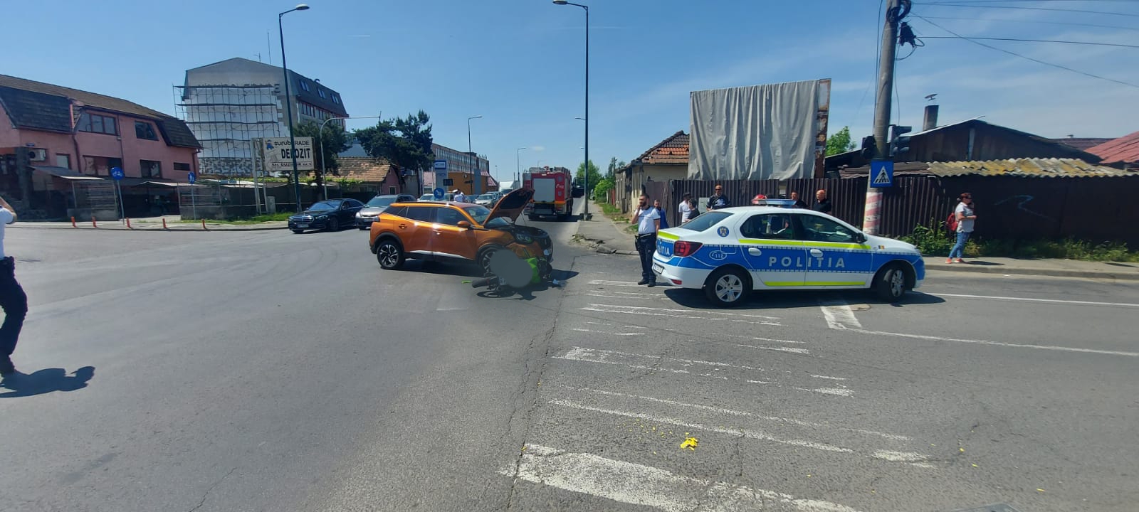 Motociclist rănit, sâmbătă, în Tg.Mureș
