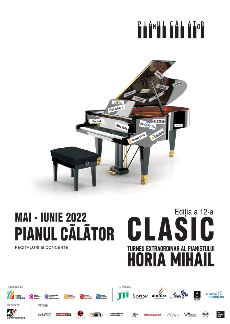 Începe cea de-a 12-a ediție a turneului național „Pianul călător”