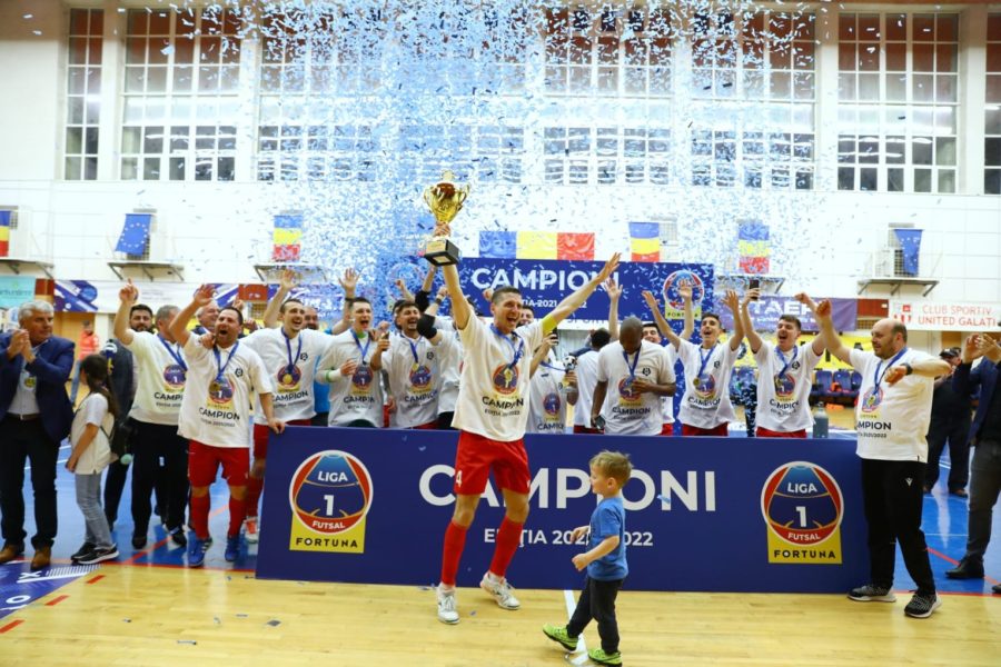 United Galați, campioană la futsal