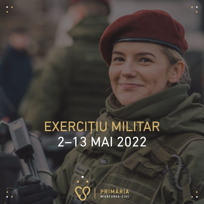 Exercițiu militar, în județul Harghita