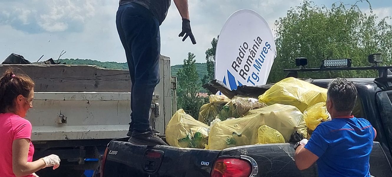 Radio Târgu Mureș și prietenii ecologizează malurile râului Mureș