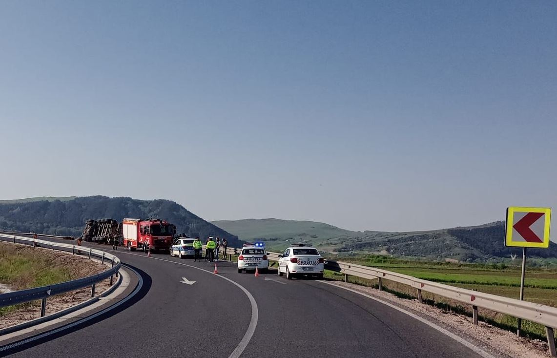 Explozie la un camion pe autostrada A10, Sebeş-Turda Explozie la un camion pe autostrada A10, Sebeş-Turda