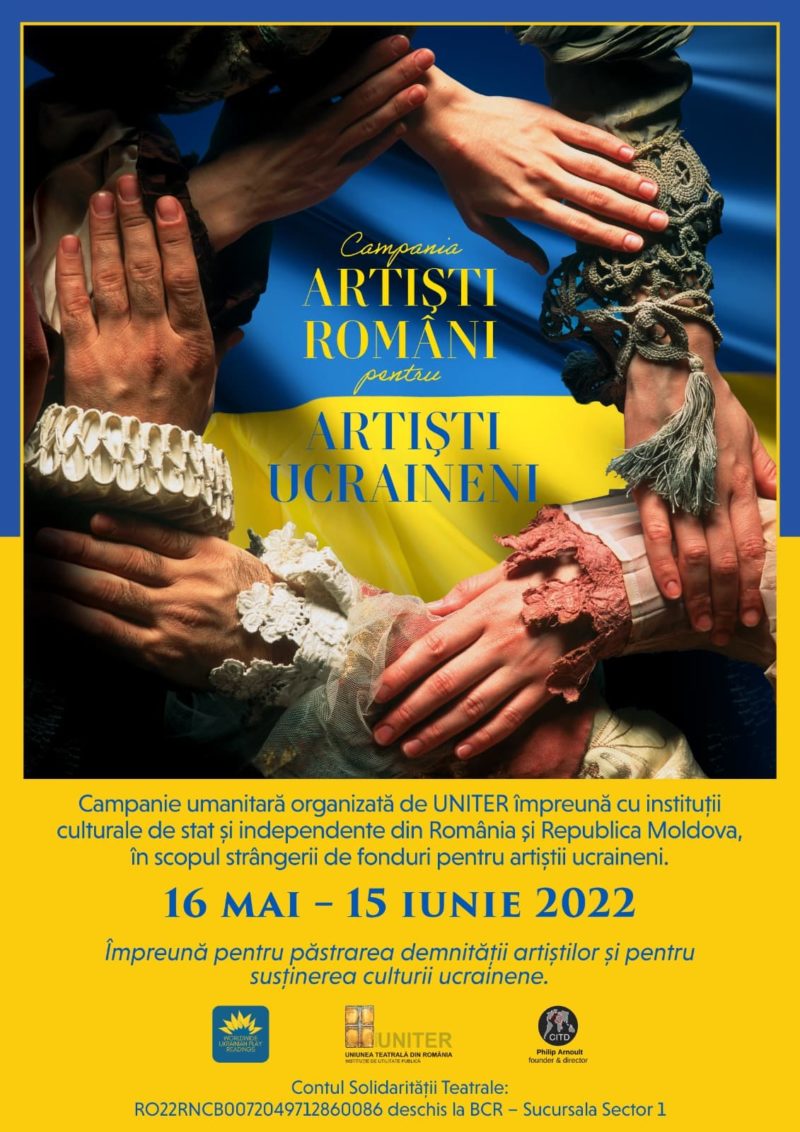 Compania „Liviu Rebreanu” joacă în sprijinul artiștilor ucrainieni