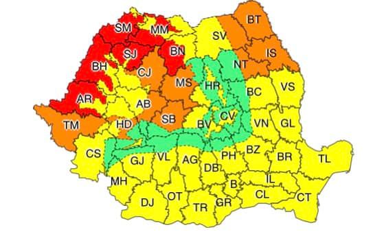 Meteorologii au emis COD ROȘU de temperaturi extreme în Nord-Vestul țării