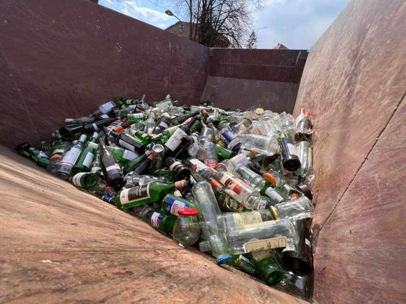 A doua campanie de colectare a sticlei din acest an la Sfântu Gheorghe