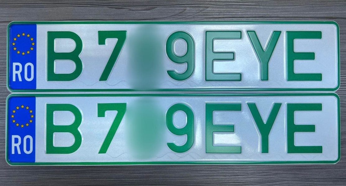 MAI: De luni se vor elibera ‘numere verzi’ pentru autovehiculele cu zero emisii de CO2