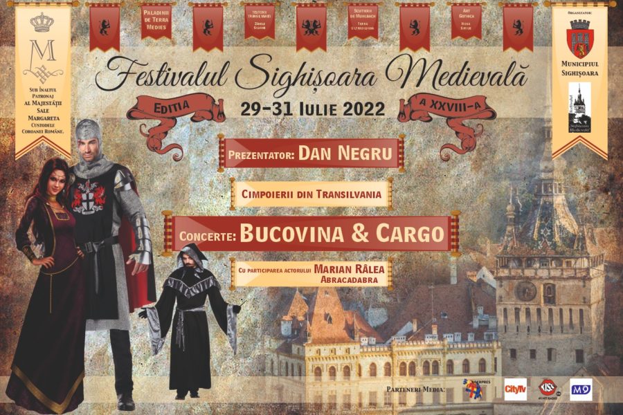 Este a doua zi a festivalului „Sighișoara medievală”