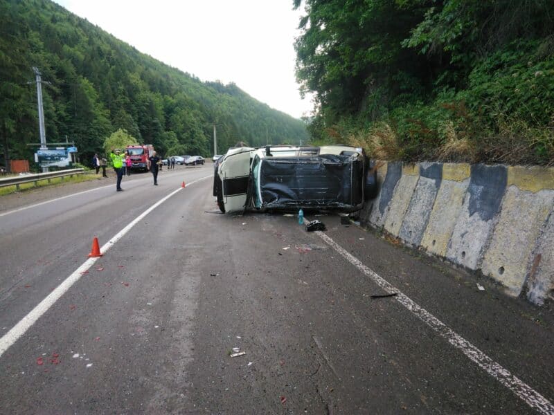 UPDATE: Accident rutier în Pasul Bucin, județul Harghita