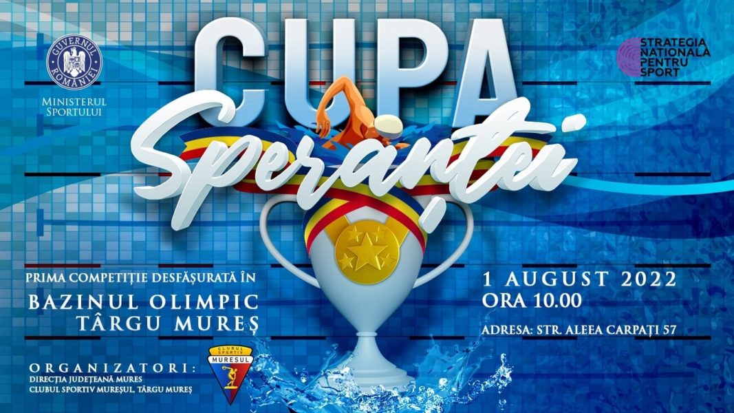 Bazinul Olimpic de Înot din Târgu Mureș va găzdui competiția de înot „Cupa Speranța”