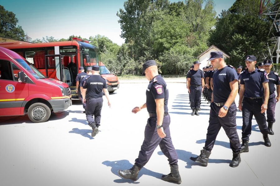 Al doilea contingent de pompieri români a plecat în Grecia