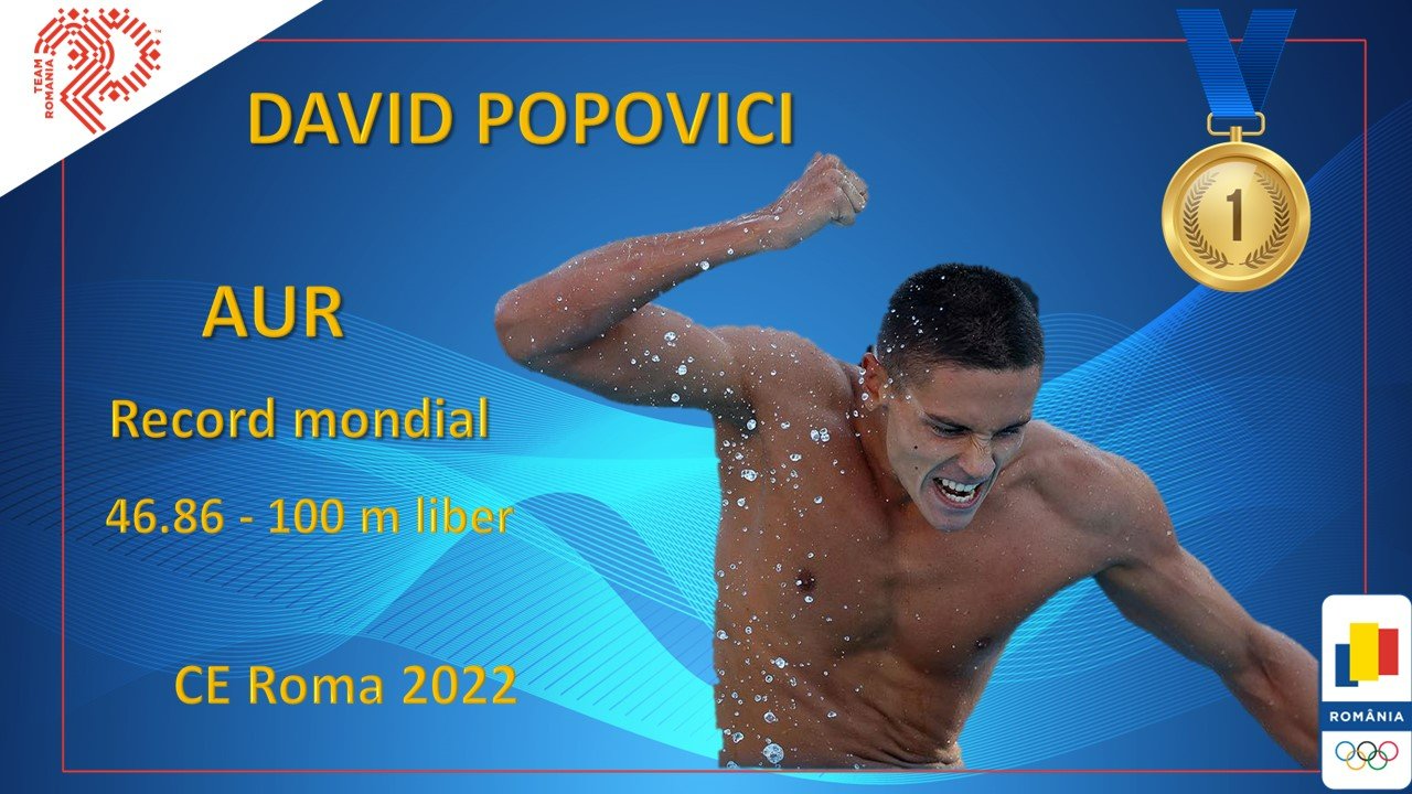 David Popovici, în finală la 200 de metri liber