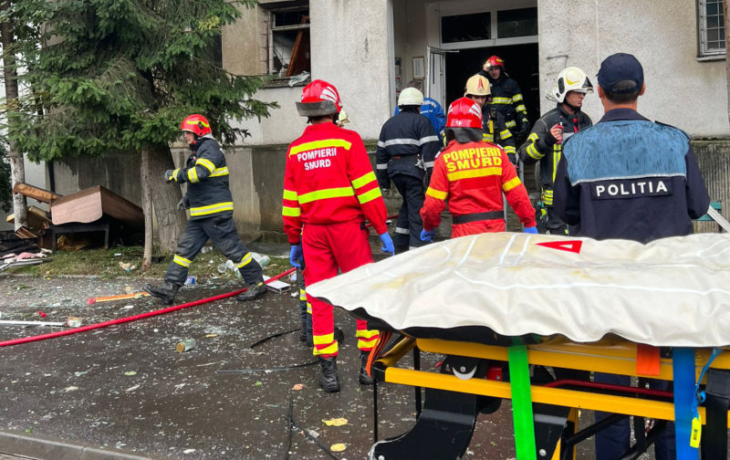 UPDATE ! Explozie într-un bloc de locuințe din Târgu Mureș