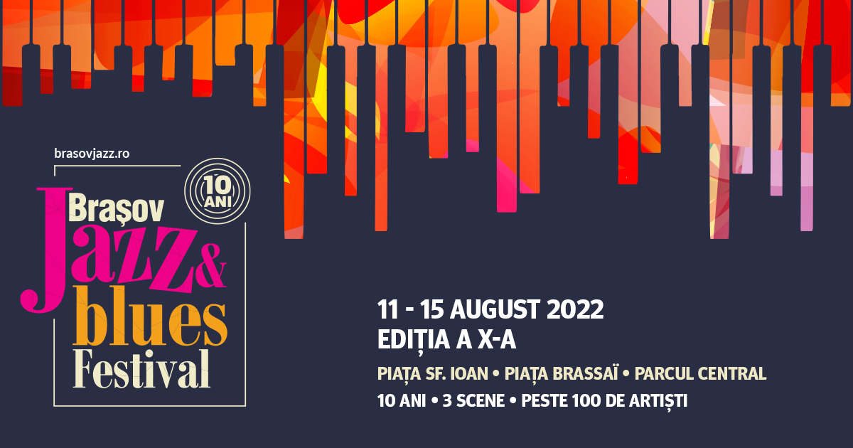 Jazz & Blues Festival la ediţie aniversară, cu experienţe pentru întreaga familie, la Brașov