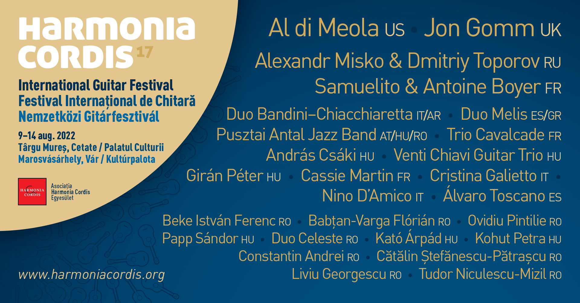 Începe Festivalul Internațional de Chitară Harmonia Cordis
