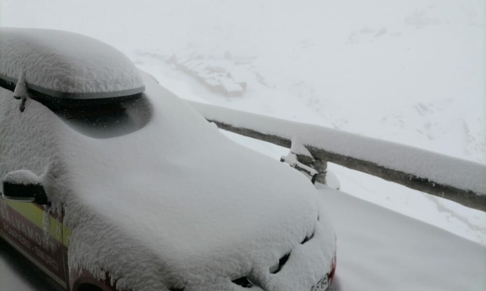 Sibiu: Zăpadă de 16 centimetri la Bâlea Lac