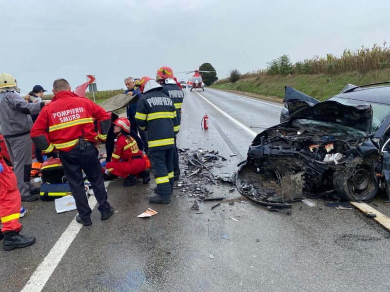 Grav accident rutier, pe E60, în județul Mureș